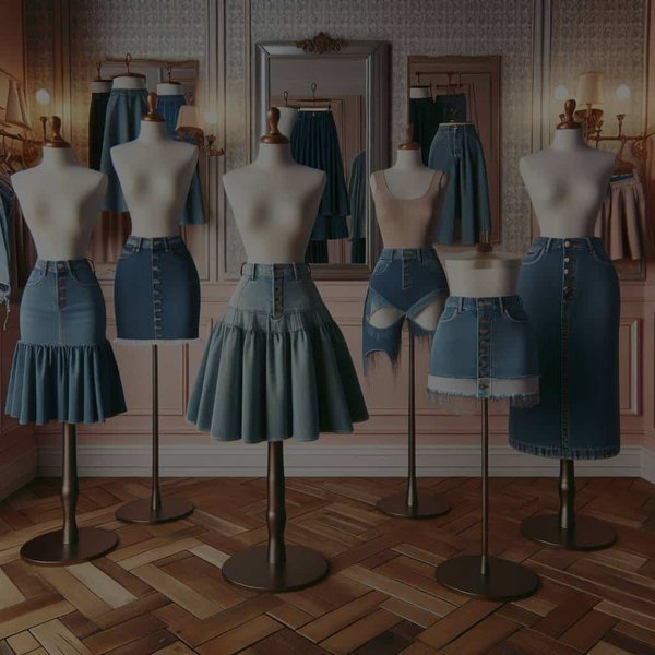 Quelles options de jupes en jean mettent en valeur une silhouette ronde sans être trop serrées?